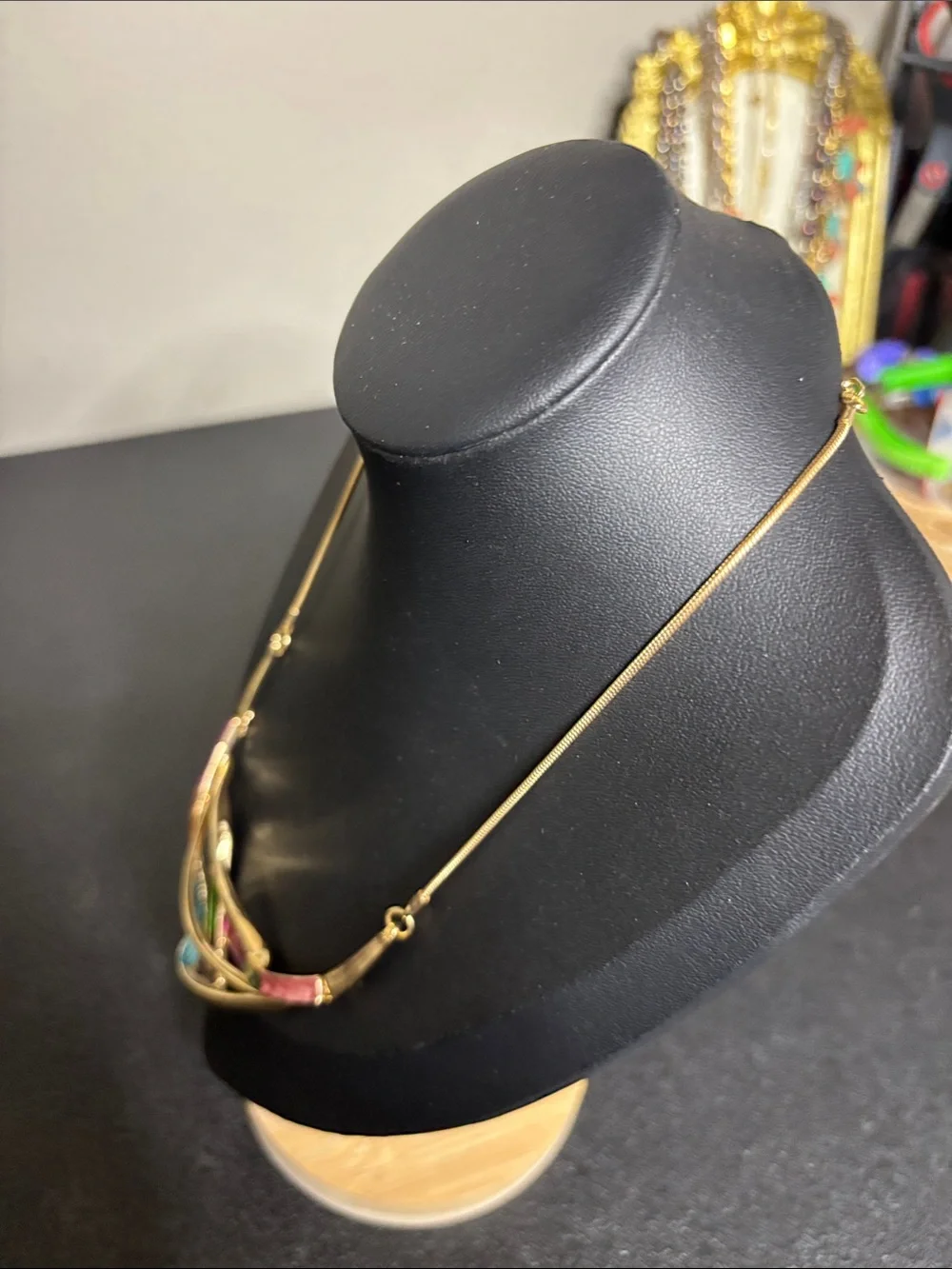 Multicolor Retro Colorful Enamel Layered Necklace - Women Jewelry